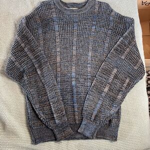 Saturdays Sweater Mens M Pullover Crew Vintage 80s Chunky Preppy